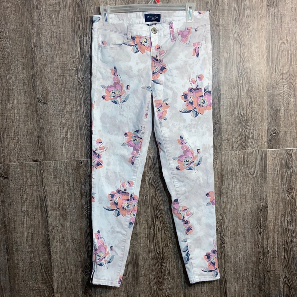 🧚‍♀️American Eagle Floral Jeggings